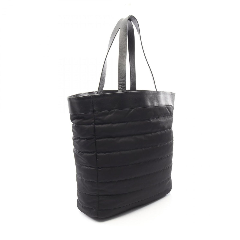 Chanel Tote CC Logo Reversible Black Nylon Leather — view 2