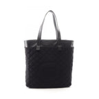 Chanel Tote CC Logo Reversible Black Nylon Leather — view 6