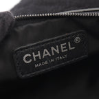 Chanel Tote CC Logo Reversible Black Nylon Leather — view 4