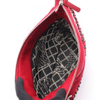 Chanel Shoulder Bag Quilted Red Chain — view 3