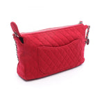 Chanel Shoulder Bag Quilted Red Chain — view 2