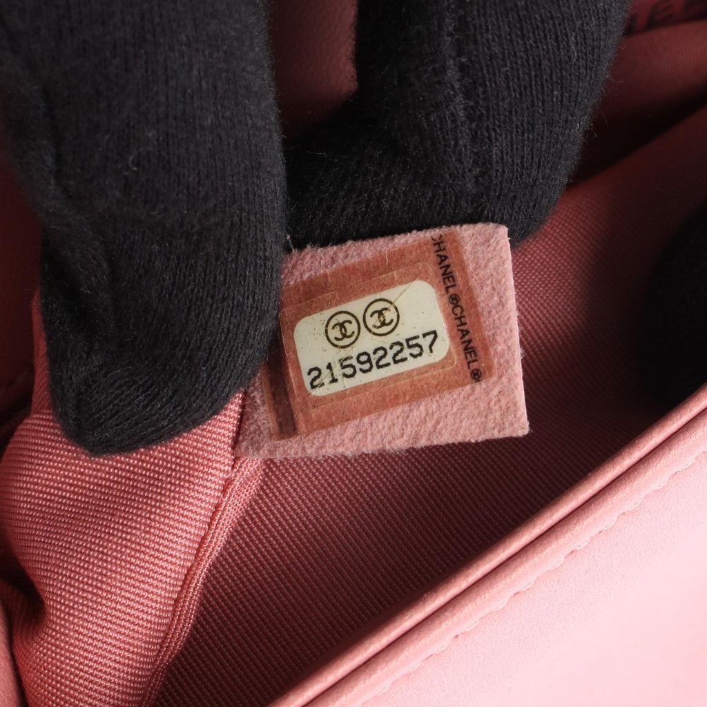 Chanel Shoulder Bag Pink Lambskin Chain — view 5