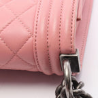 Chanel Shoulder Bag Pink Lambskin Chain — view 9