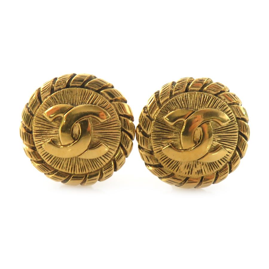 Chanel Earrings Vintee Gold