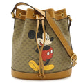 Gucci Micro GG Disney Collaboration Mickey Mouse Small Bucket Bag Drawstring
