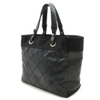 Chanel Paris Biarritz Tote MM Black Silver — view 2