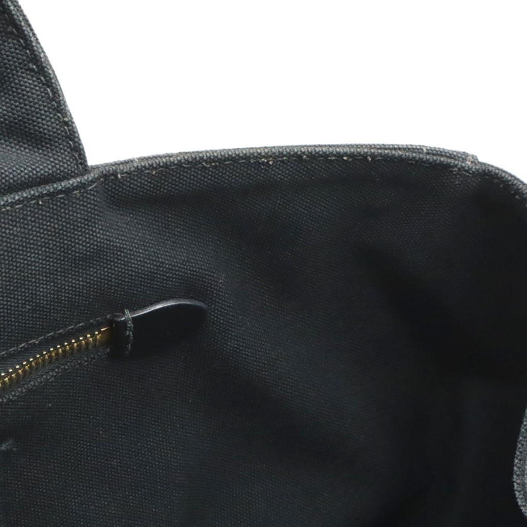 Prada Canapa Tote Large Bijou Studs Canvas Nero Black Gold Domestic Boutique — view 8
