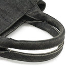 Prada Canapa Tote Denim Nero Black Gold Domestic Boutique Purchased — view 4