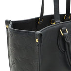 Louis Vuitton Monogram Empreinte On The Go MM Tote 2-Way Shoulder Noir Black — view 7