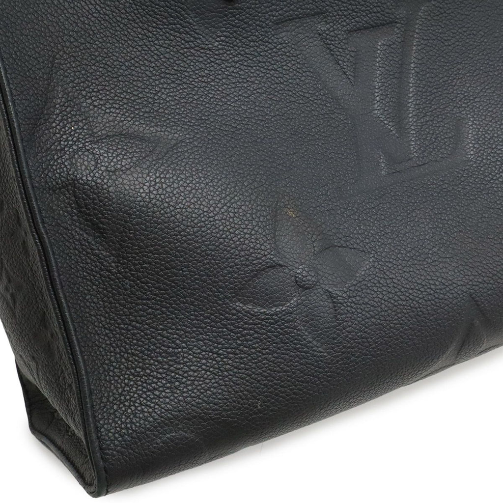 Louis Vuitton Monogram Empreinte On The Go MM Tote 2-Way Shoulder Noir Black — view 9