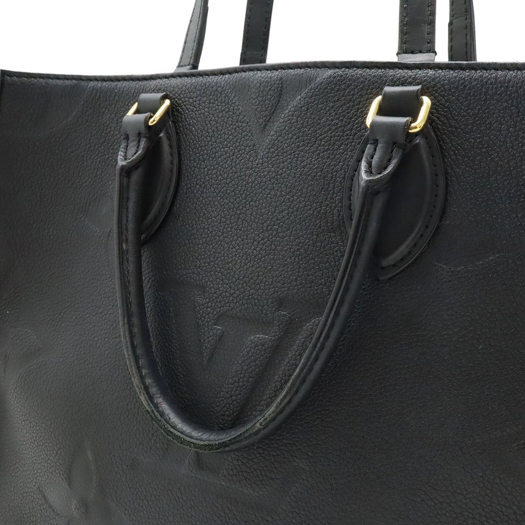 Louis Vuitton Monogram Empreinte On The Go MM Tote 2-Way Shoulder Noir Black — view 8
