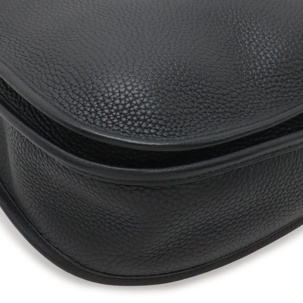 Hermes Evelyne II 2 PM Shoulder Bag Crossbody Taurillon Clemence Leather Black — view 3