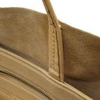 Celine Horizontal Cabas Bicolor Tote Large Shoulder Bag Vertical Leather Beige — view 6