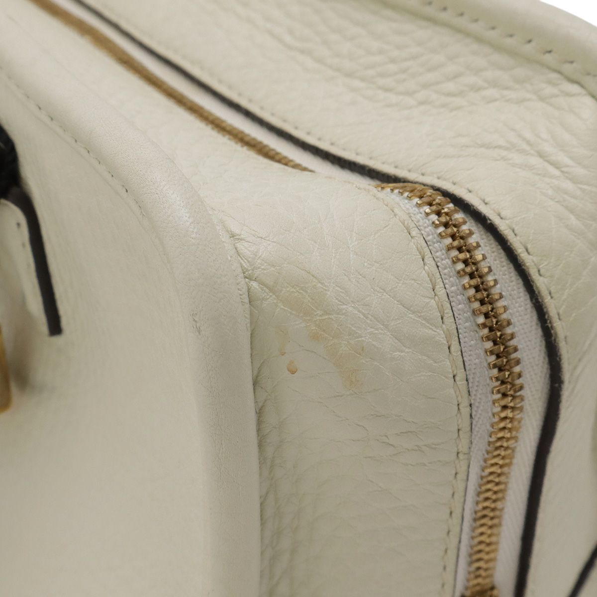 Loewe Amazona 23 Anagram Mini Bag 2-Way Leather Ivory White Gold — view 4
