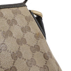 Gucci GG Crystal Abbey Shoulder Bag Crossbody Leather Beige Dark Brown — view 4