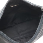 Prada Triangle Logo Pouch Mini Bag Party Nylon Nero Black Silver — view 6