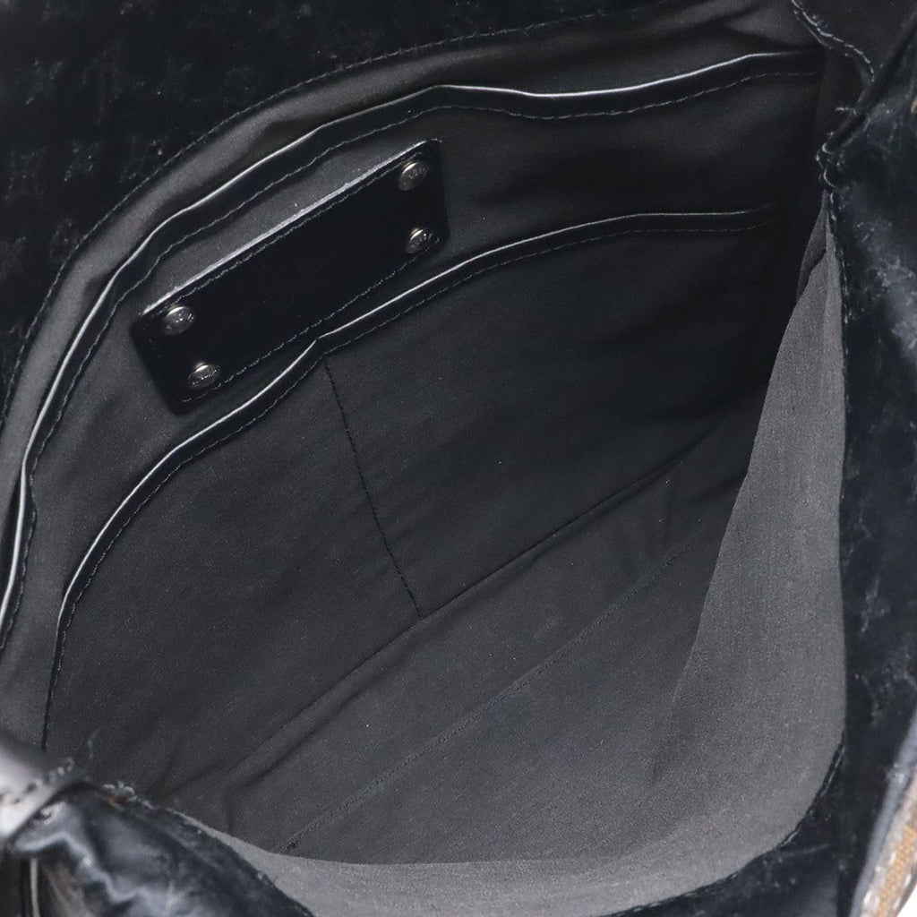 Louis Vuitton Monogram Satin Comte de Fe Besace Shoulder Bag Crossbody Noir — view 7