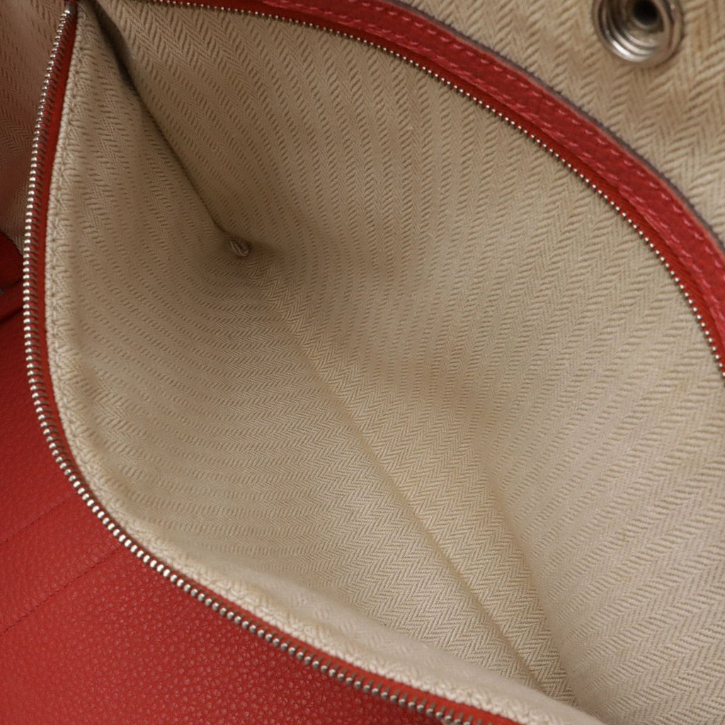 Hermes Garden Party PM Tote Negonda Leather Rose Azalea Pink Silver — view 8