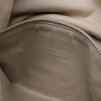 Chanel Deauville Border Drawstring Shoulder Bag Chain Canvas Leather Black — view 8