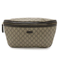 Gucci GG Plus Supreme Belt Bag Hip Leather Beige Brown