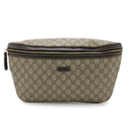 Gucci GG Plus Supreme Belt Bag Hip Leather Beige Brown