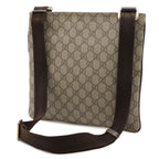 Gucci GG Supreme Plus Shoulder Bag Crossbody Depth Khaki Beige Dark Brown Gold — view 2