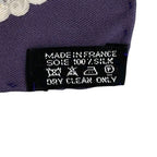 Hermes Scarf Petit Carre Bibliotheque Library Silk Purple Multicolor — view 4