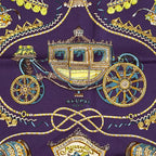 Hermes Scarf Petit Carre Bibliotheque Library Silk Purple Multicolor — view 2