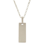Gucci Logo Plate 925 Sterling Silver Necklace Pendant — view 2