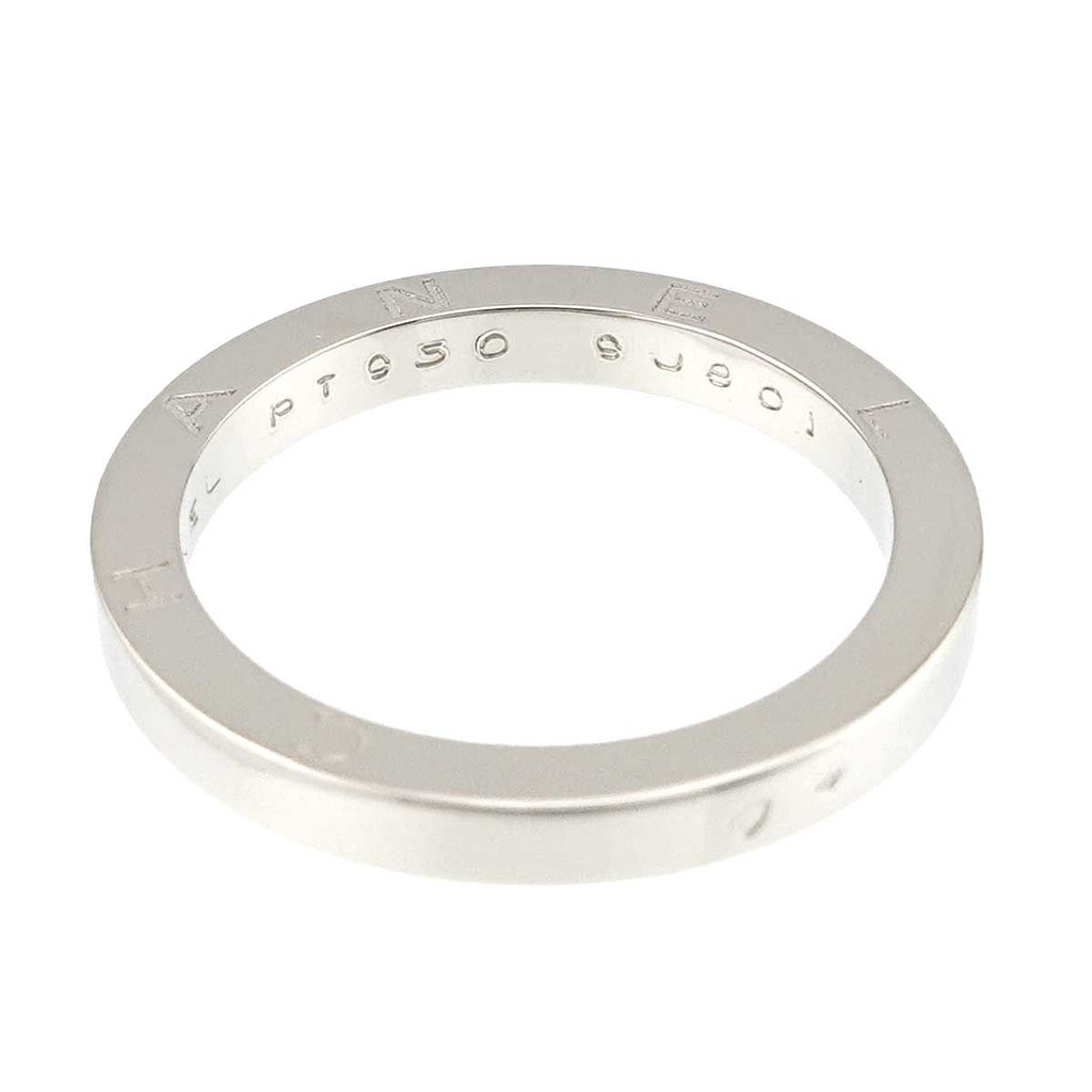 Chanel Signature Ring Pt Platinum Logo