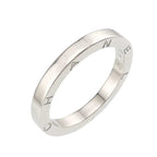 Chanel Signature Ring Pt Platinum Logo