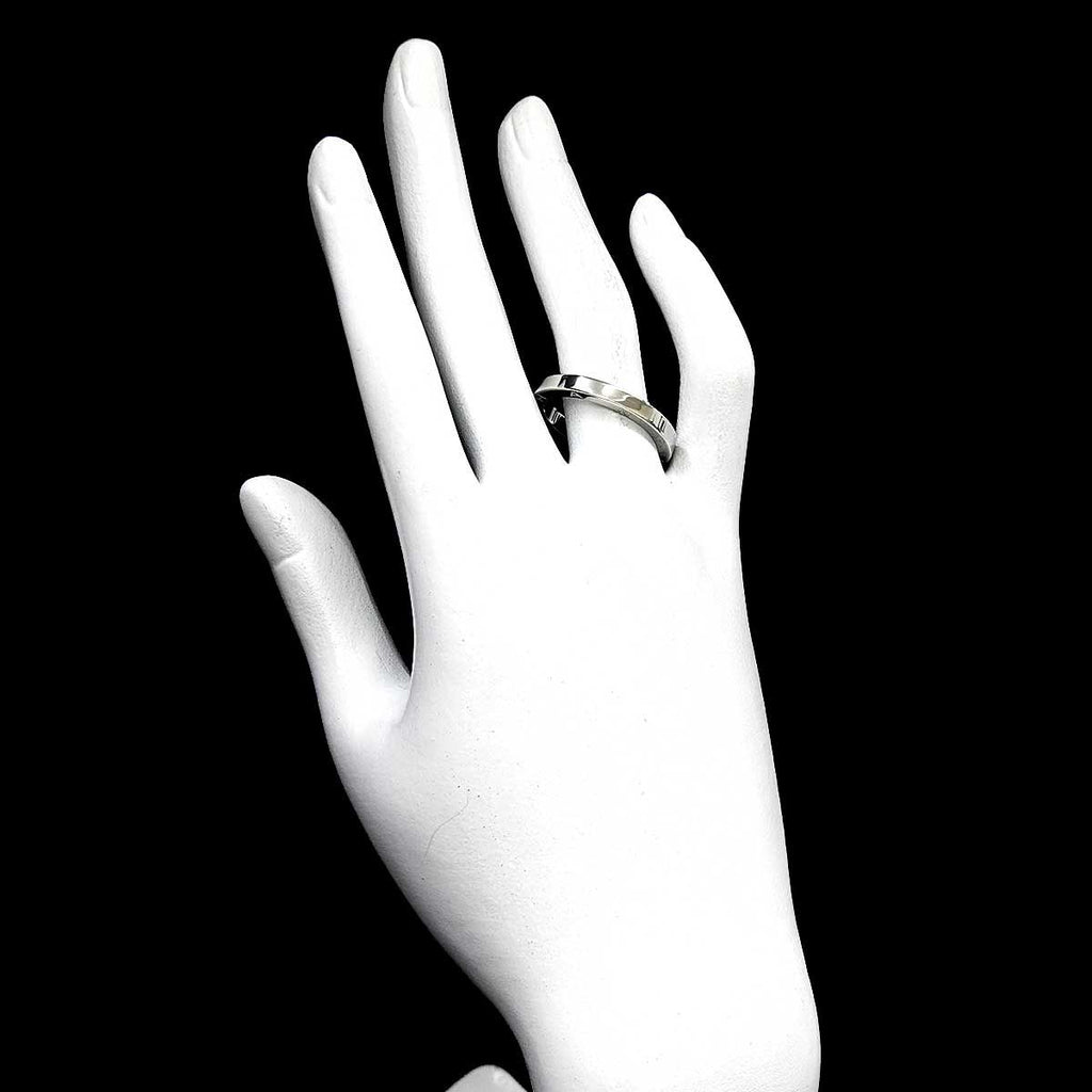 Chanel Signature Ring Pt Platinum Logo