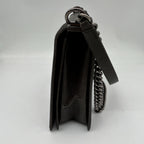 Chanel Shoulder Bag Leather Black Chain — view 4
