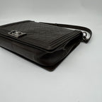 Chanel Shoulder Bag Leather Black Chain — view 8