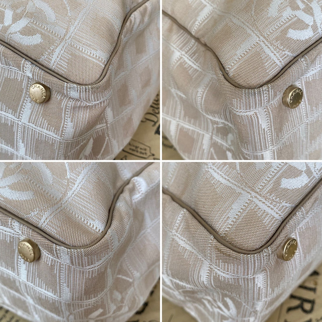 Chanel Tote New Travel Beige CC Logo Business — view 7