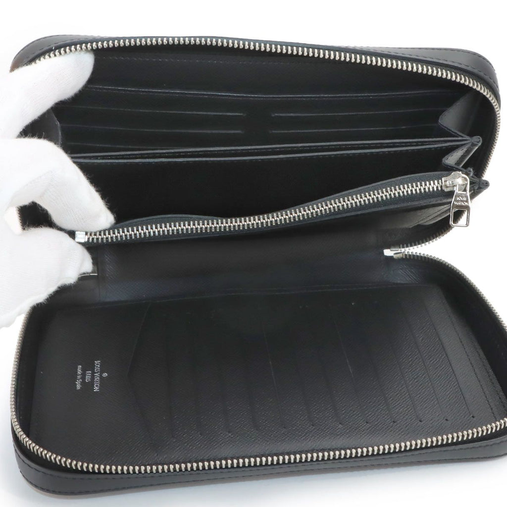 Louis Vuitton Epi Dandy Wallet Zip Around Noir Black — view 7