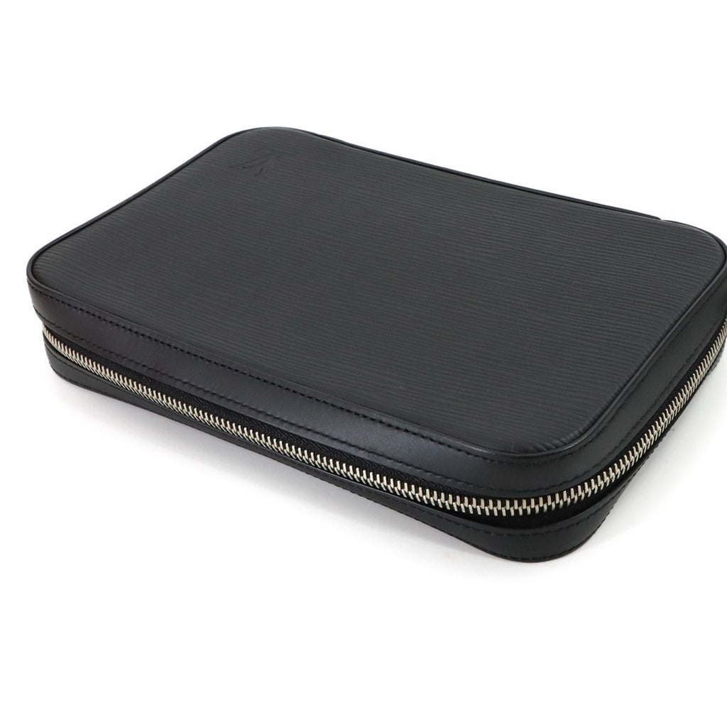 Louis Vuitton Epi Dandy Wallet Zip Around Noir Black — view 5