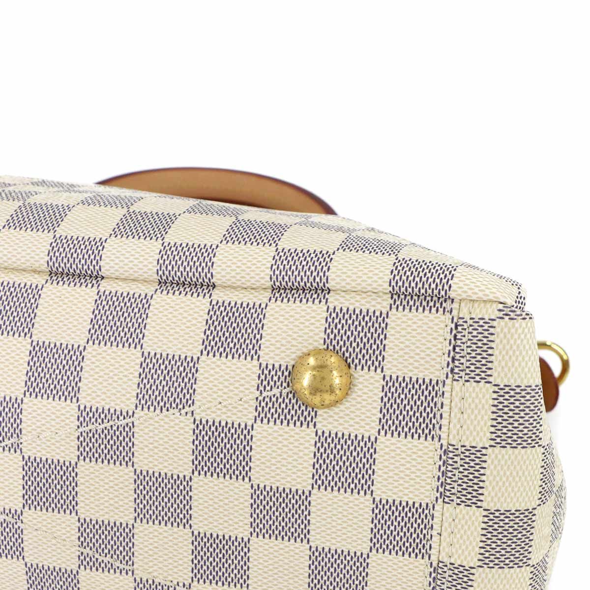 Louis Vuitton Damier Azur Lymington 2-Way Tote Shoulder Bag White — view 9