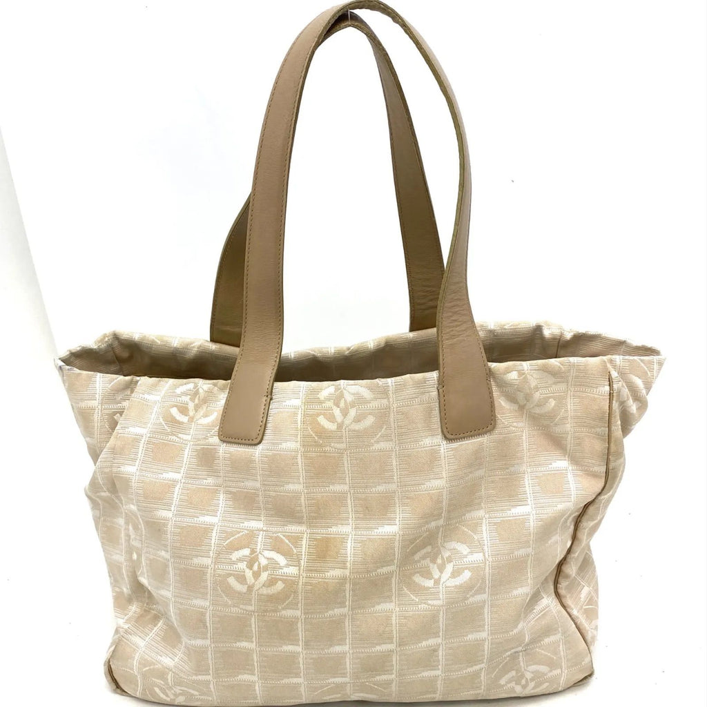 Chanel Tote New Travel Beige CC Logo Business