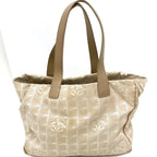 Chanel Tote New Travel Beige CC Logo Business