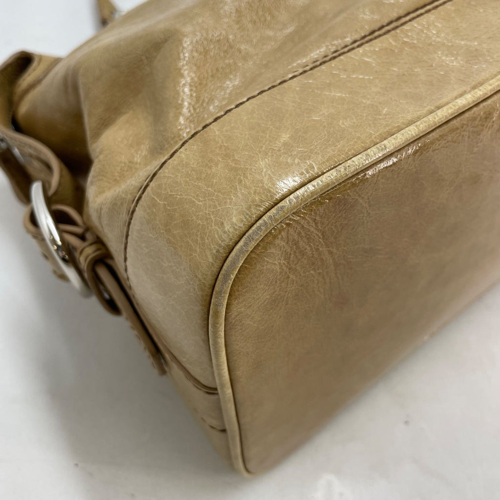 Celine Handbag Leather Beige Mini Boston Business Tote — view 9
