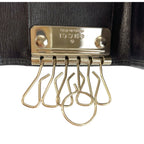 Gucci Black Silver Leather Key Case 6 Rows Key Holder — view 8