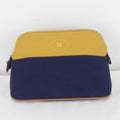 Hermes Bolide Mini Boxed Pouch Cotton Ocher Navy