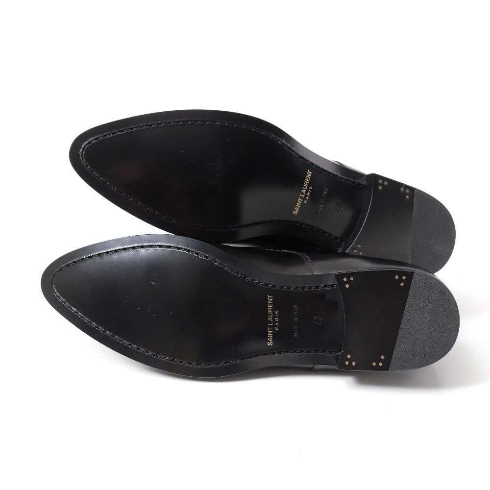 Saint Laurent Dress Shoes 42 Monk Strap Leather — view 7