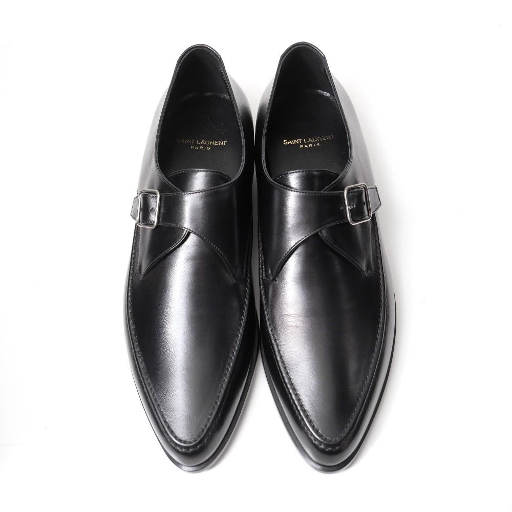 Saint Laurent Dress Shoes 42 Monk Strap Leather — view 4