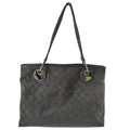 Gucci GG Canvas Tote Black All B /