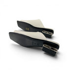 Hermes Idol Sandals Shoes Leather White Chaine D'ancre Mules — view 6