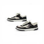 Chanel Sneakers Shoes Suede Gray CC Logo — view 3