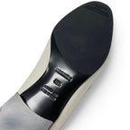 Hermes Paris Loafers Leather Canvas Ivory Moccasins — view 8