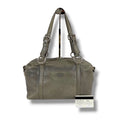 Prada Triangle Logo Shoulder Bag Mini Buffalo Leather Gray Washed